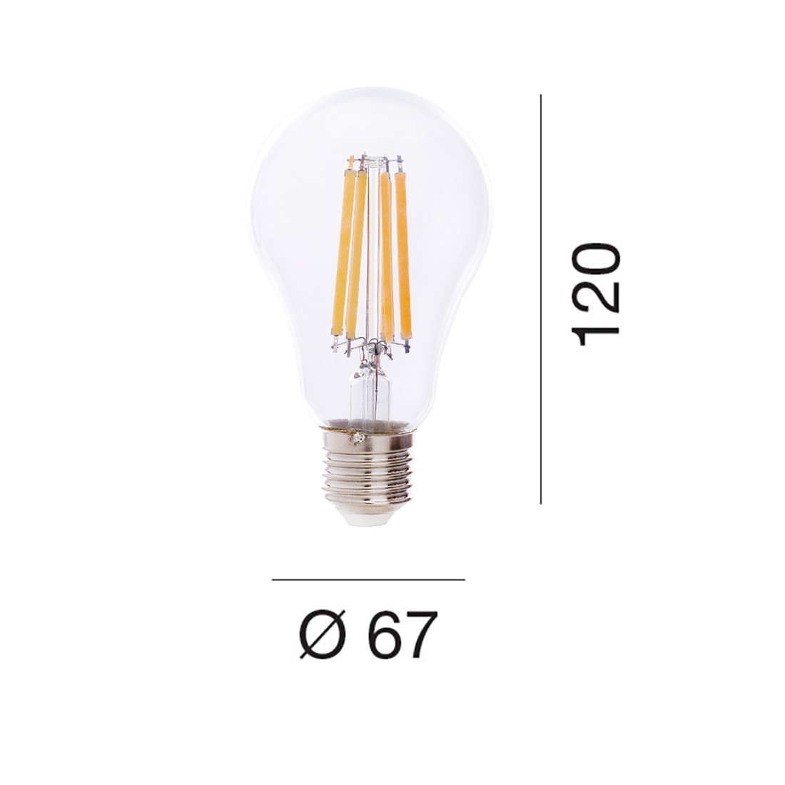 Lampadina vetro trasparente Gea Led GLA370