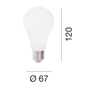 Lampadina vetro bianco Gea...