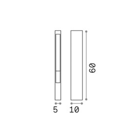 Ideal Lux farol moderno MERCURY PT1 114347 G9 LED