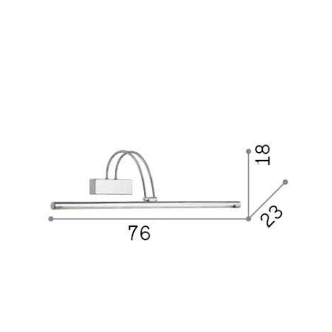 Ideal Lux BOW AP114 121147 applique murale classique LED