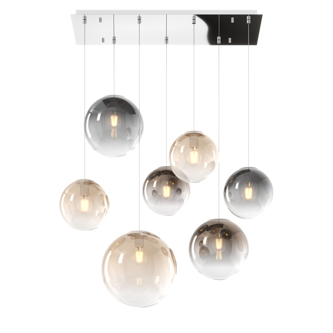 Lustre moderne Top Light BIG ECLIPSE 1194 CR S7 RMIX MC