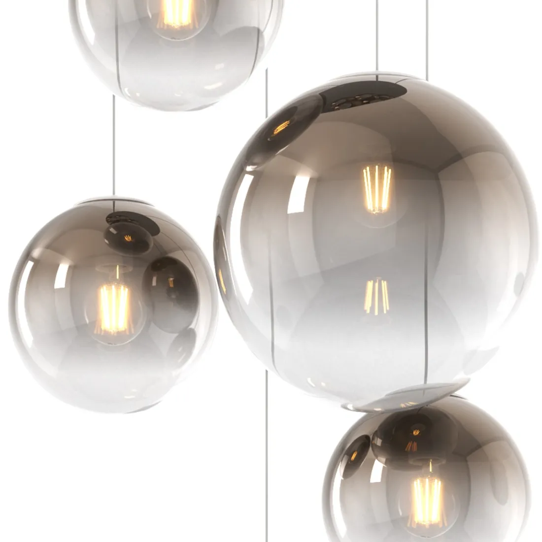 Lustre moderne Top Light BIG ECLIPSE 1194 CR S5 TMIX BR