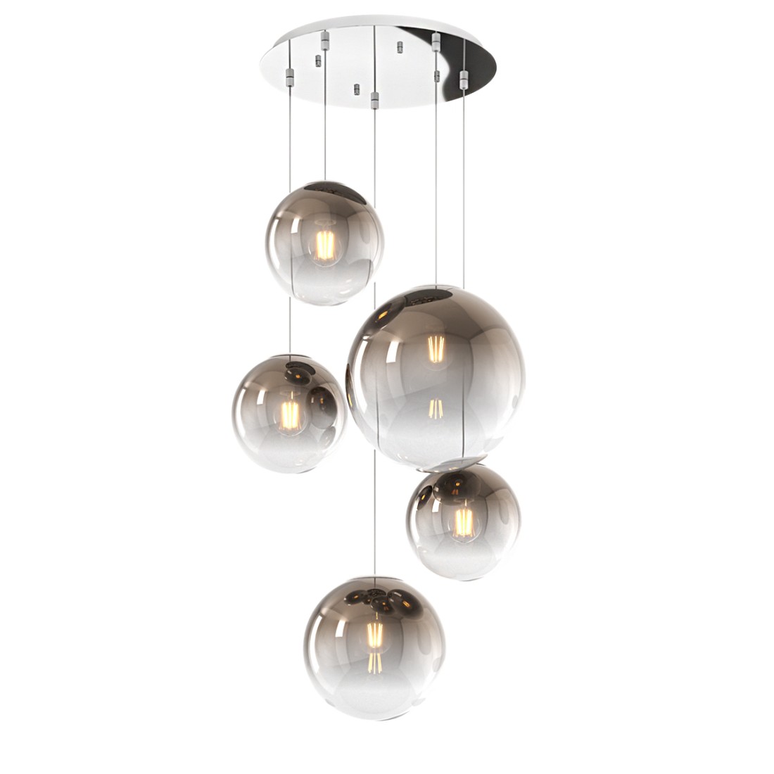 Top Light BIG ECLIPSE 1194 CR S5 TMIX BR lustre moderne