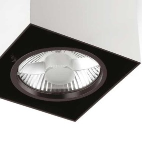 Faretto soffitto moderno Ideal Lux MOOD PL1 D09 SQUARE 140902 243948 GU10 LED spot orientabile