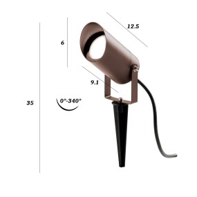 Spot picchetto alluminio Gea Led GES1141