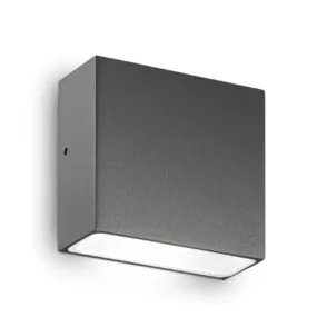 Quadratische Single-Emission Aluminium-Außenwandleuchte