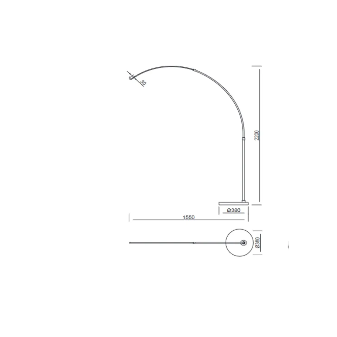 Lampada terra arco Mantra KINKE' E27 LED IP65