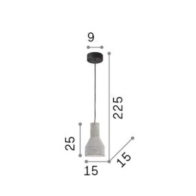 Ideal Lux Rustikaler Kronleuchter OIL 1 SP1 110417 E27 LED