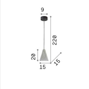 Ideal Lux Lustre Rustique OIL 2 SP1 110424 E27 LED