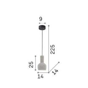 Lampadario rustico Ideal Lux OIL 3 SP1 110431 E27 LED