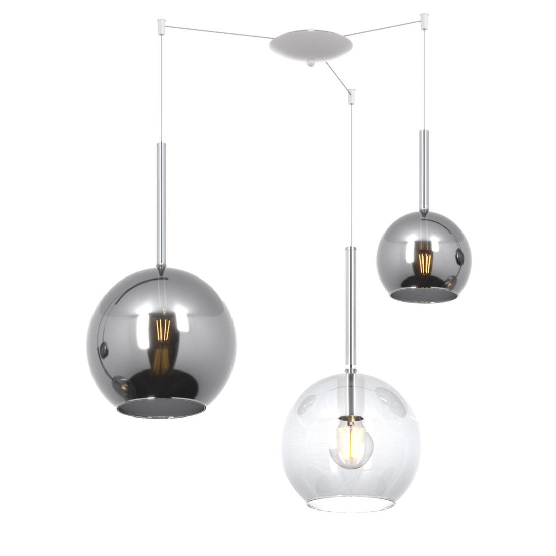 Lustre moderne Top Light FUTURE 1155 BI S3 SMIX TC