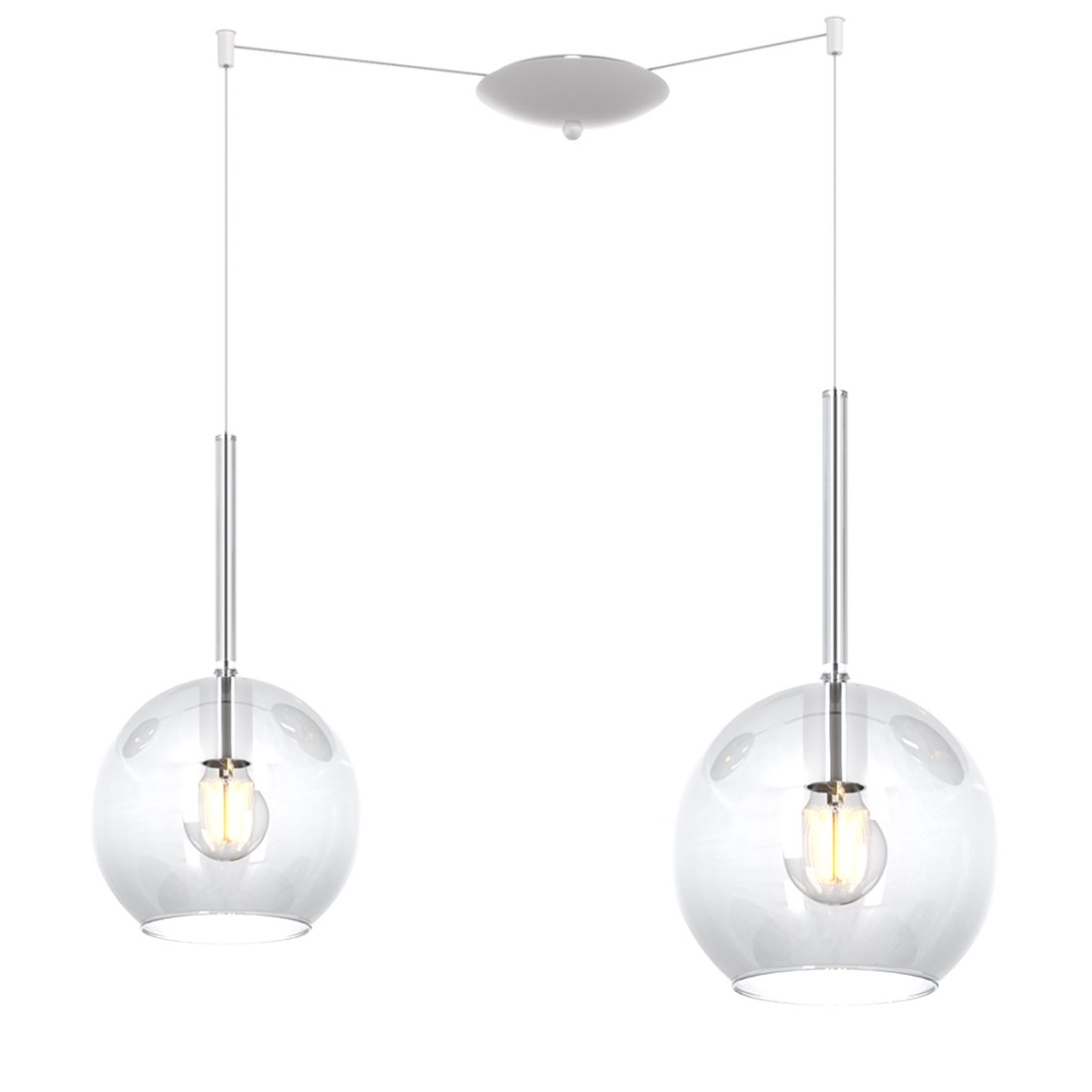 Lampadario moderno Top Light FUTURE 1155 BI S2 SMIX TR