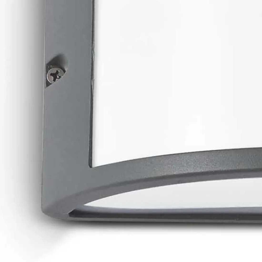 Applique bande moderne en aluminium et acrylique, plastique, e27, led.