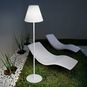 Stehlampe, Höhe 170 cm, moderner Kegel für den Außenbereich.