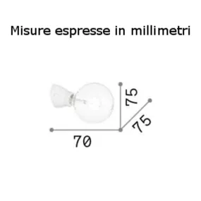 Aplique moderno Ideal lux WINERY AP1 180298 180304 E27 LED