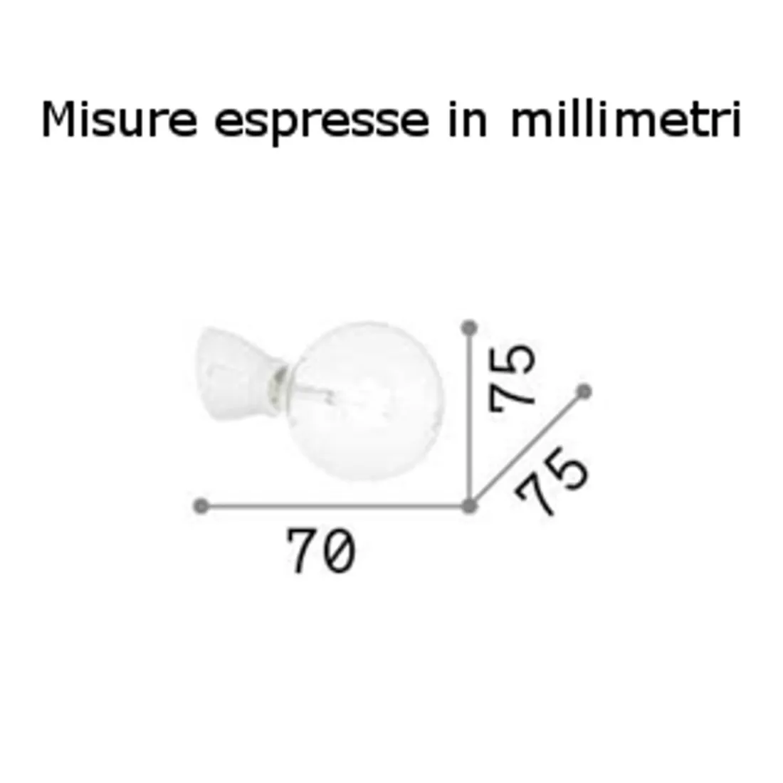 Aplique moderno Ideal lux WINERY AP1 180298 180304 E27 LED