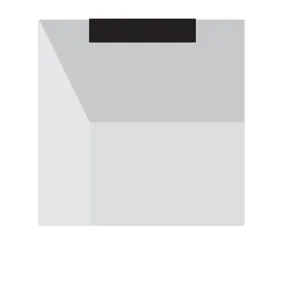 Sockel ID-ROSONI SP3 Metall weiß schwarz glänzend Chrom innen rechteckig