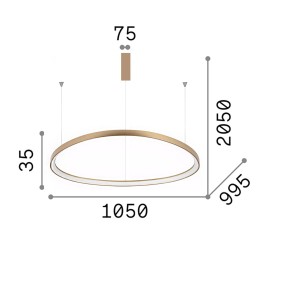 Ideal Lux GEMINI SP D105 307701 lámpara led clásica