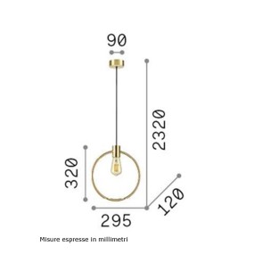 Sospensione ABC SP1 ROUND Ideal Lux