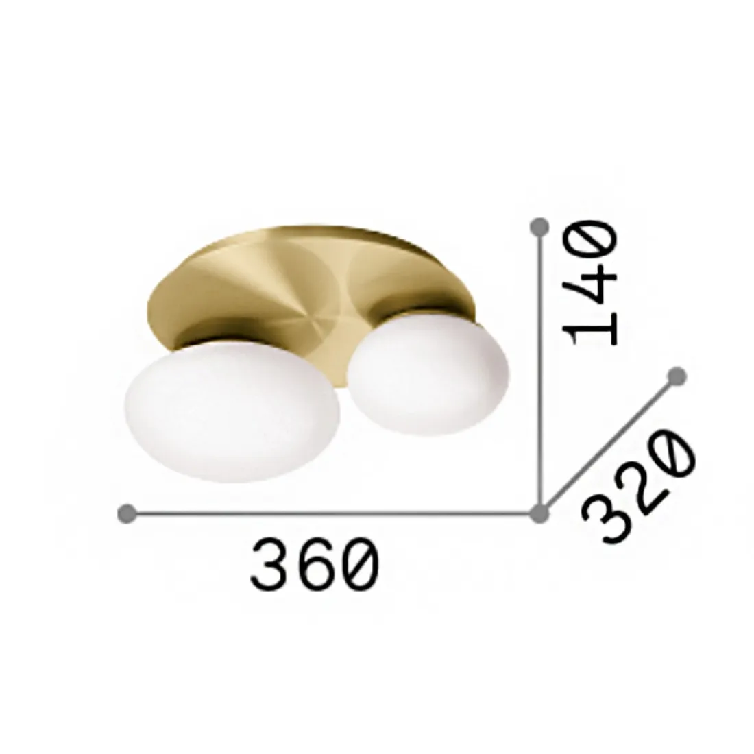 Plafoniera Ideal lux NINFEA 293653