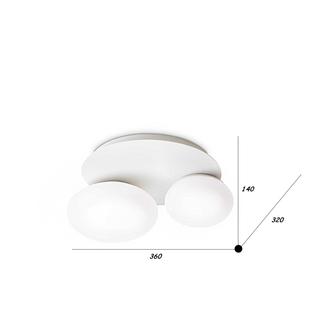 Ideal Lux Deckenleuchte NINFEA 306957