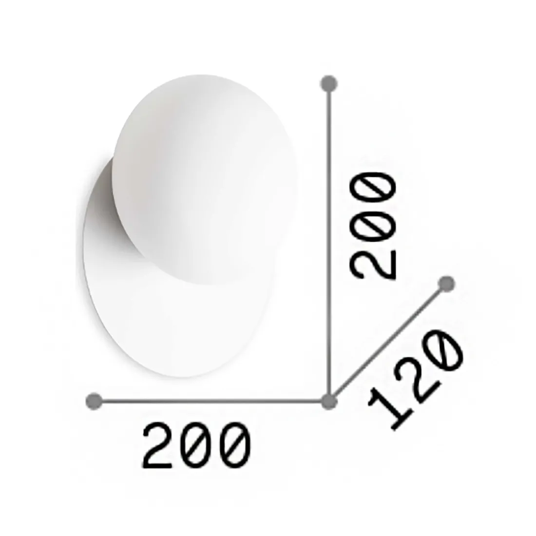 Wandleuchte Ideal Lux NINFEA 306940