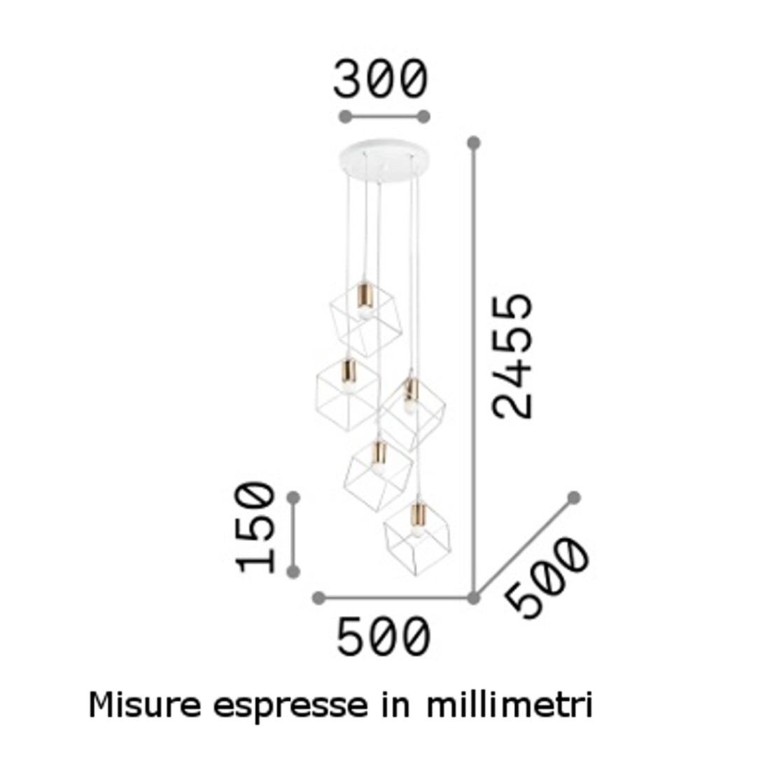 Ideal Lux ICE 237671 237664 cube led