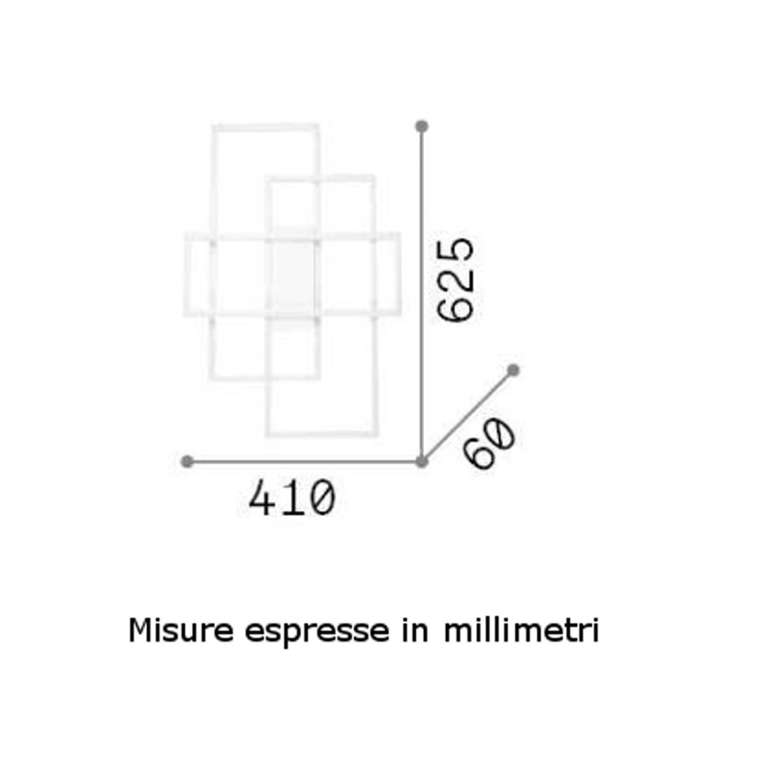 Plafoniera led Ideal Lux FRAME P 270661 230726 LED