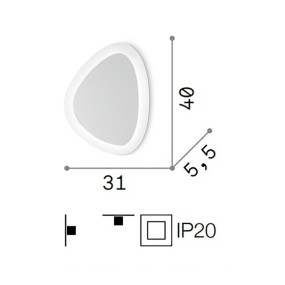 Applique plafoniera moderna Ideal Lux GINGLE G LED 196220