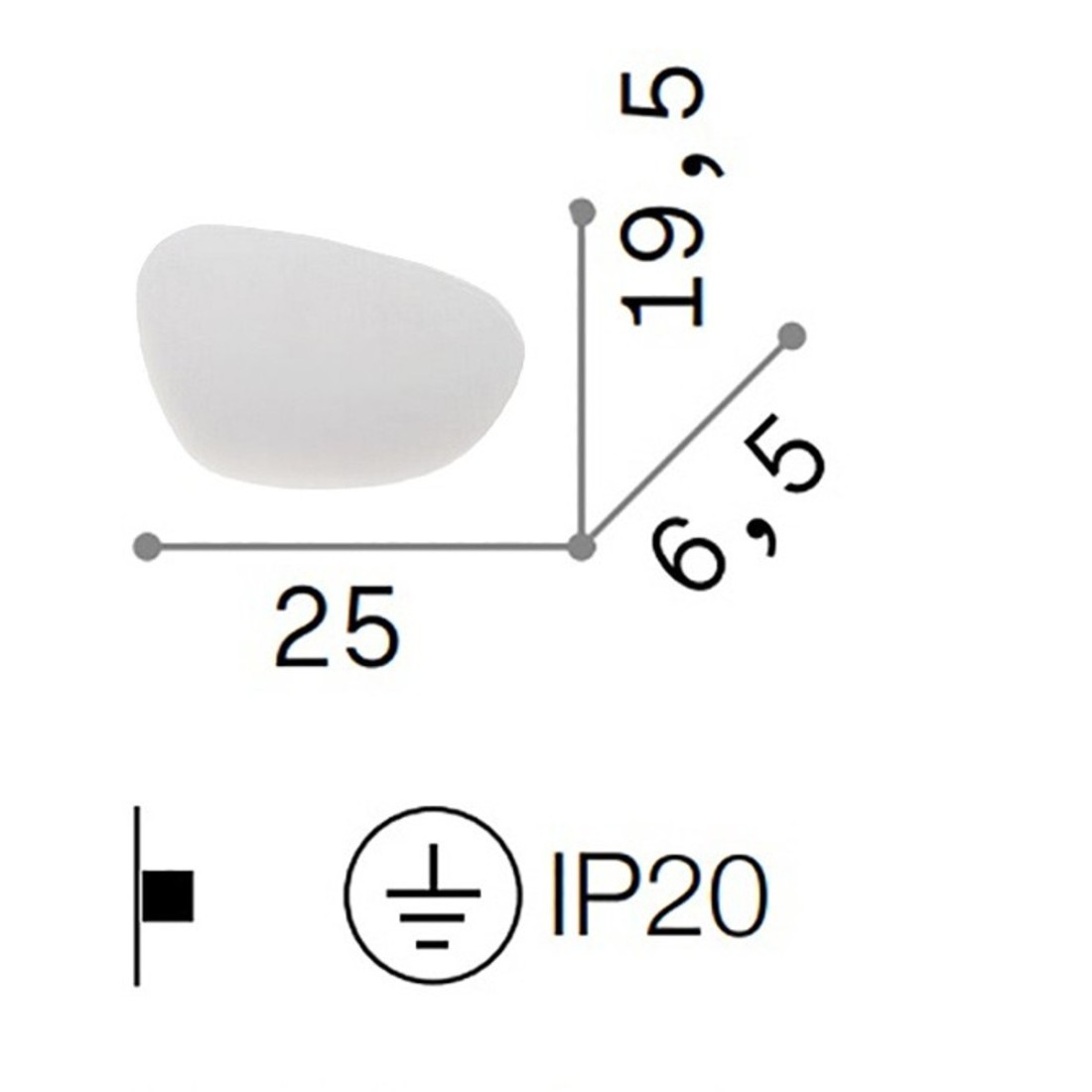 Applique led Ideal Lux PEGGY 257242 LED