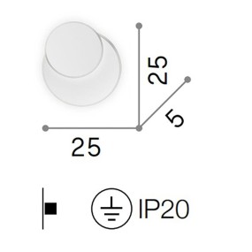 Ideal Lux POUCHE 259345 aplique de metal led