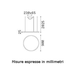 Lampadario led Ideal Lux ORACLE SLIM 229508 LED