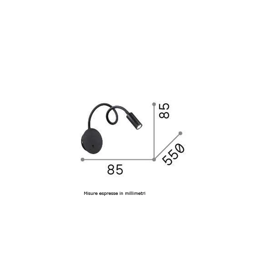 Aplique LED Ideal Lux FOCUS 2AP 203188 cromo