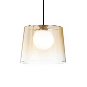 Ideal Lux FADE 271316 lustre en verre ambré