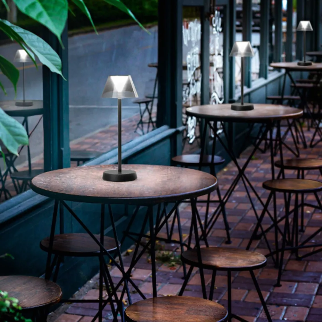 Ideal Lux LOLITA 286716 Lámpara LED a batería, negra