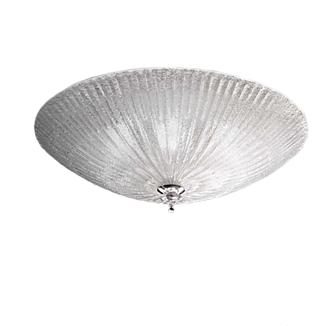 Ideal Lux SHELL 008622 plafonnier en verre grainé transparent