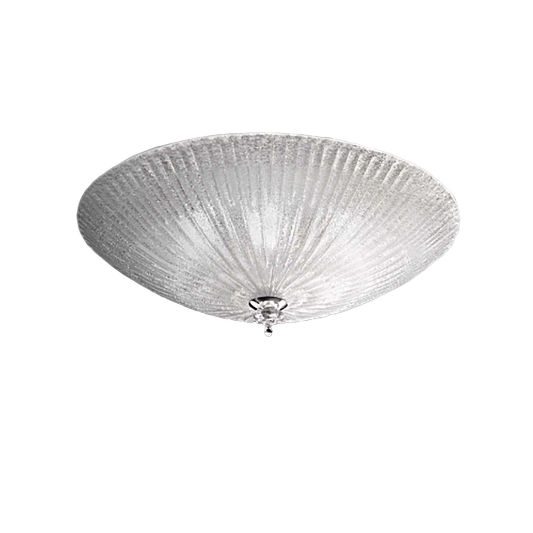 Ideal Lux SHELL 008615 plafonnier en verre grainé transparent