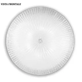 Ideal Lux SHELL 008608 lámpara de techo de vidrio transparente granulado