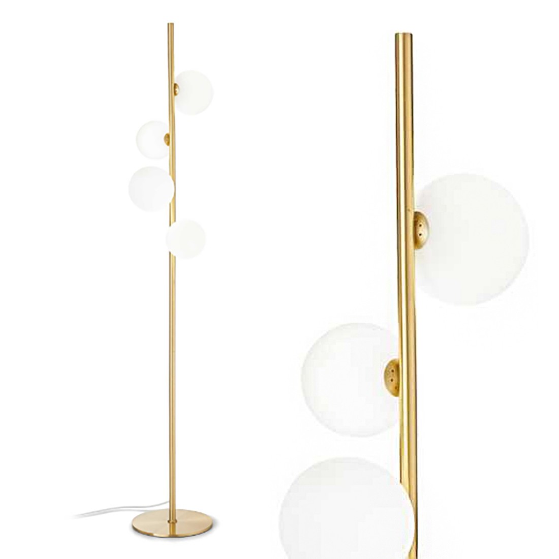 Lampadaire en laiton PERLAGE 277967