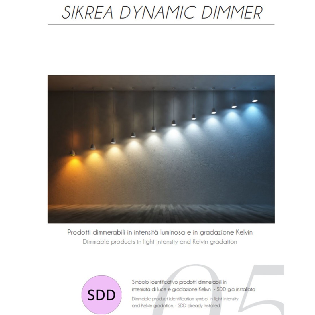 Applique led Sikrea Group OSLO AB 2499 dimmerabile