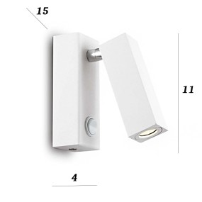 Ideal Lux LED-Wandleuchte SEITE 142258 142241