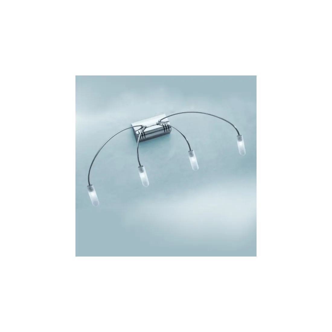 Applique IL-PIOGGIA 4 G4 metallo cromo lampada parete moderno interno