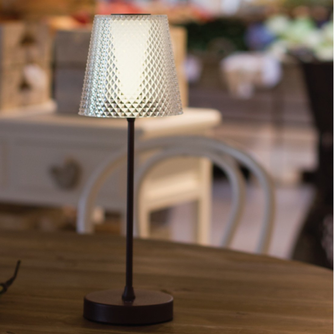 Lampe de chevet moderne Sikrea LA ANGINA LED acrylique