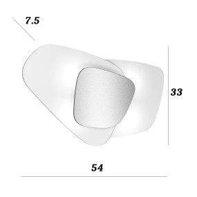 Plafoniera vetro Top Light STRATEGY 1196 PLP