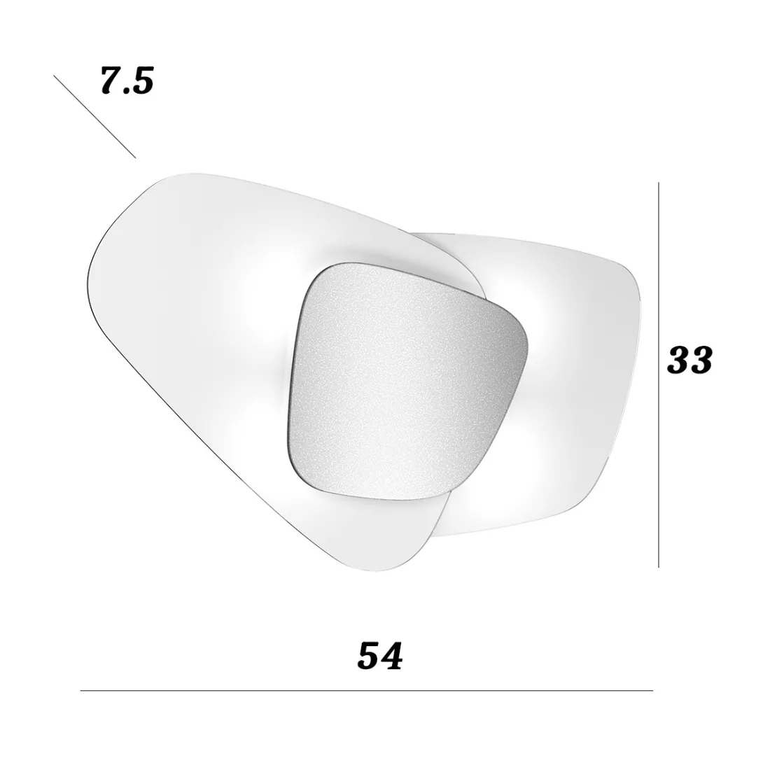 Top Light STRATEGY 1196 PLP Deckenleuchte aus Glas