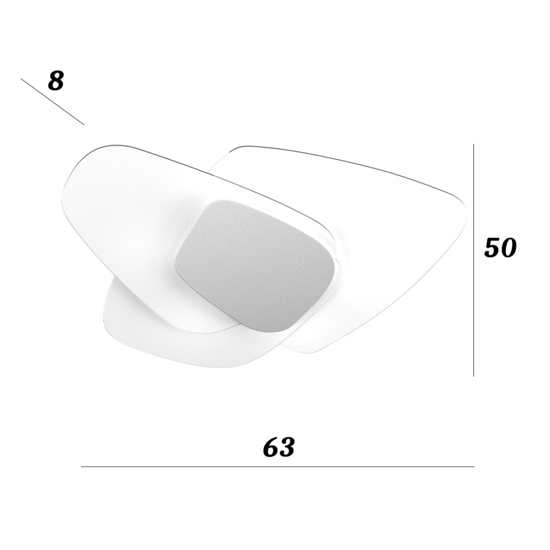 Top Light STRATEGY 1196 PLM Deckenleuchte aus Glas