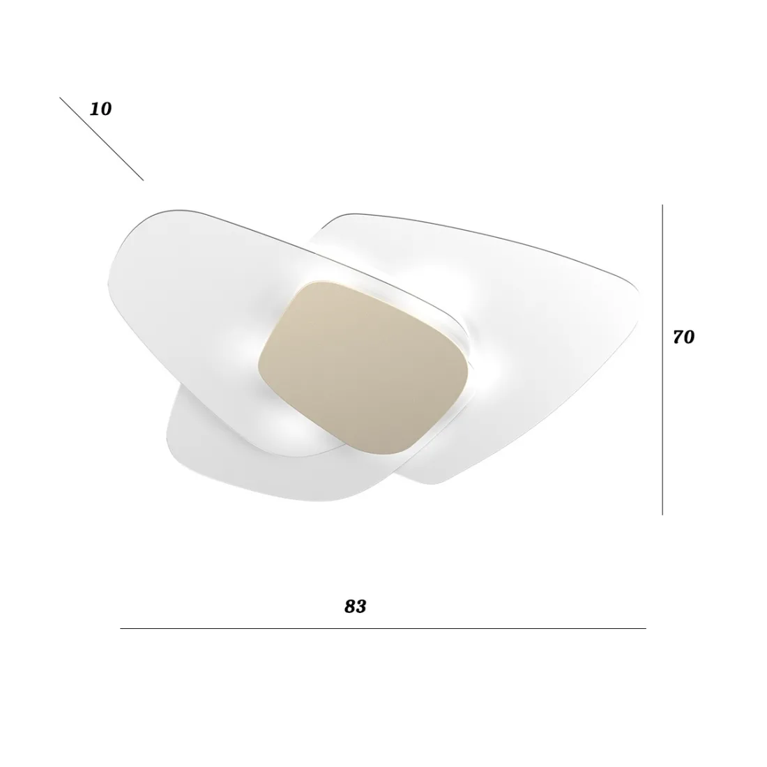 Top Light STRATEGY 1196 PLG Glasdeckenleuchte