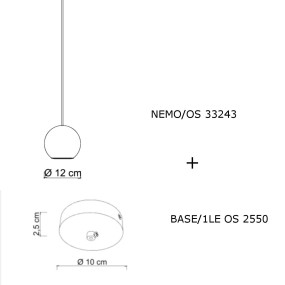 Lustre classique Sikrea NEMO OS 33243 LED