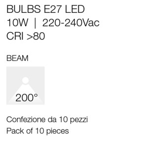 LED-Birne 10W groß E27-Angriff.