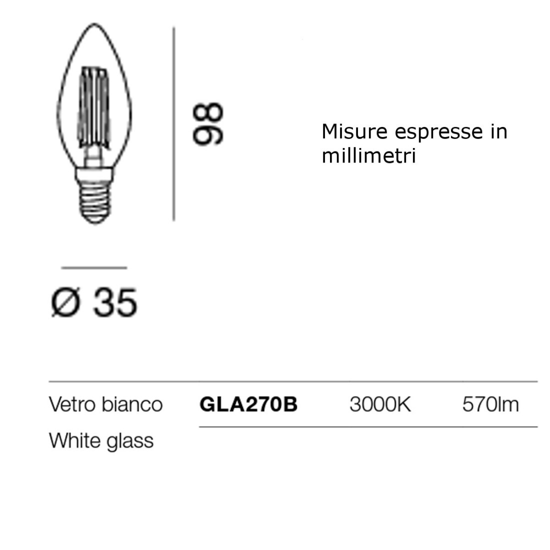 10W LED-Glühbirne mit großem E27-Anschluss.